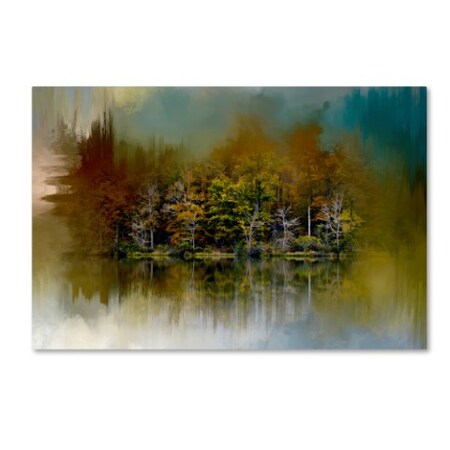Jai Johnson 'Abstract Summer Lake' Canvas Art,16x24